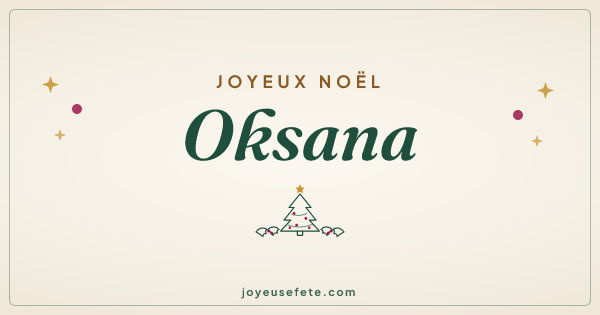 Image « Joyeux Noël Oksana » au format large