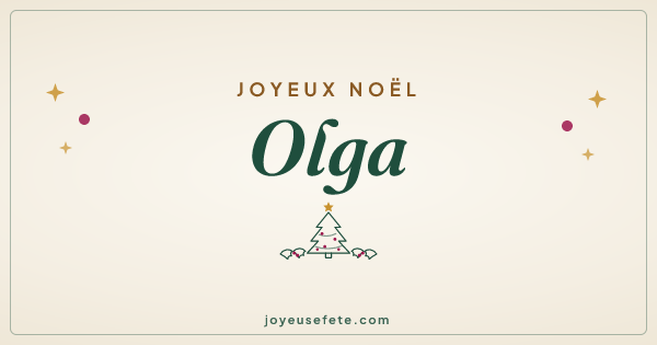 Image « Joyeux Noël Olga » au format large