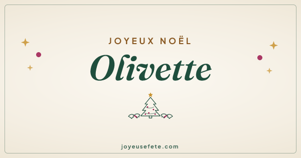 Image « Joyeux Noël Olivette » au format large