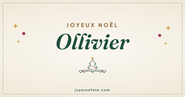 Image « Joyeux Noël Ollivier » au format large