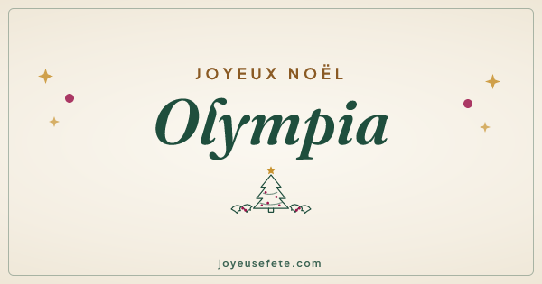Image « Joyeux Noël Olympia » au format large