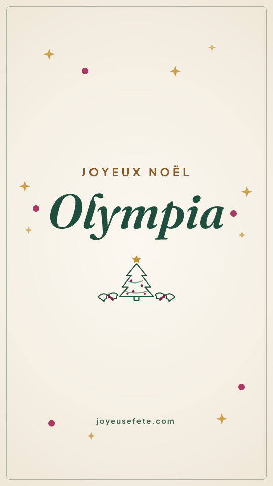 Image « Joyeux Noël Olympia » au format story