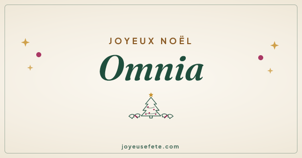 Image « Joyeux Noël Omnia » au format large