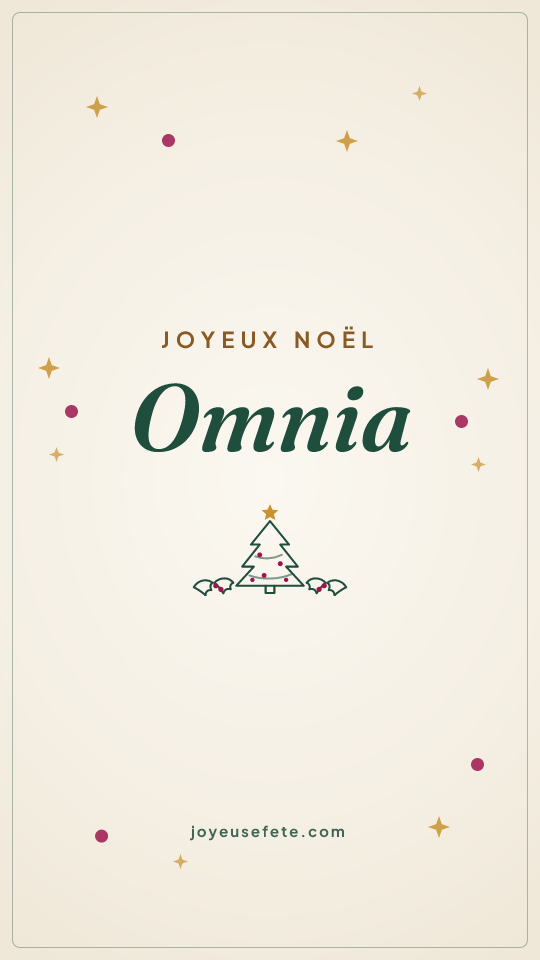 Image « Joyeux Noël Omnia » au format story