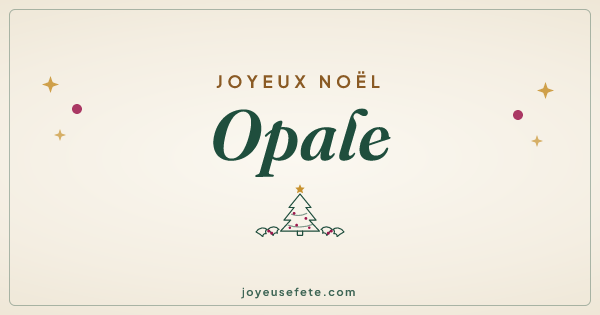 Image « Joyeux Noël Opale » au format large