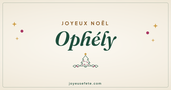 Image « Joyeux Noël Ophély » au format large
