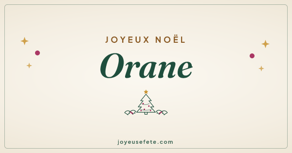 Image « Joyeux Noël Orane » au format large