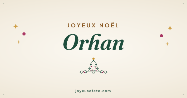 Image « Joyeux Noël Orhan » au format large