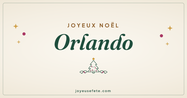 Image « Joyeux Noël Orlando » au format large