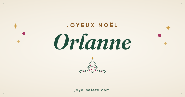 Image « Joyeux Noël Orlanne » au format large