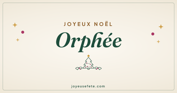 Image « Joyeux Noël Orphée » au format large