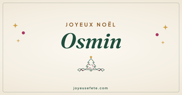 Image « Joyeux Noël Osmin » au format large