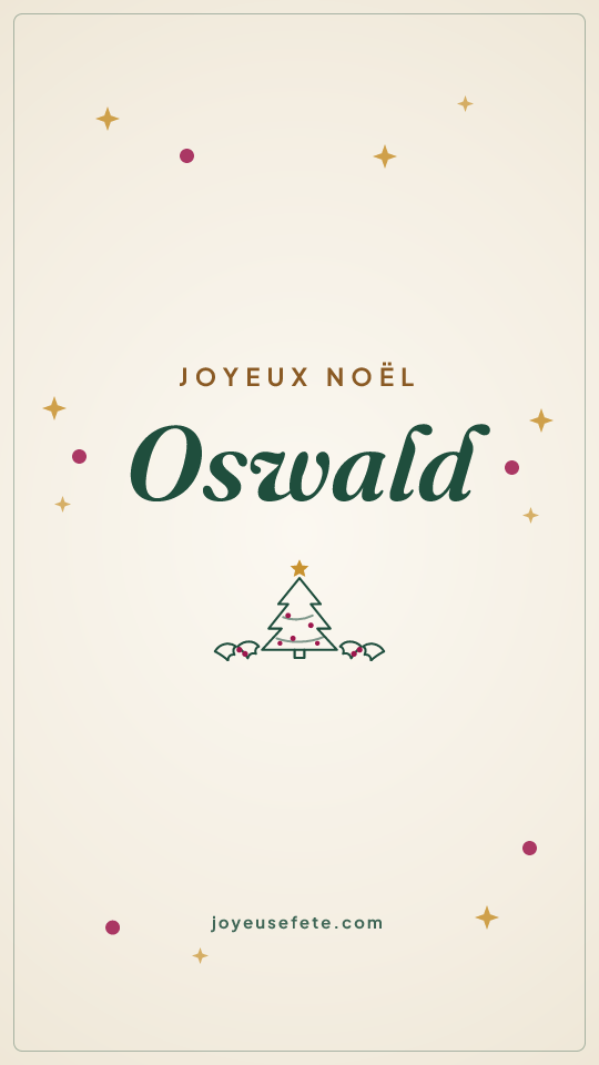 Image « Joyeux Noël Oswald » au format story