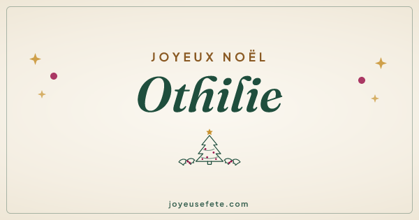 Image « Joyeux Noël Othilie » au format large