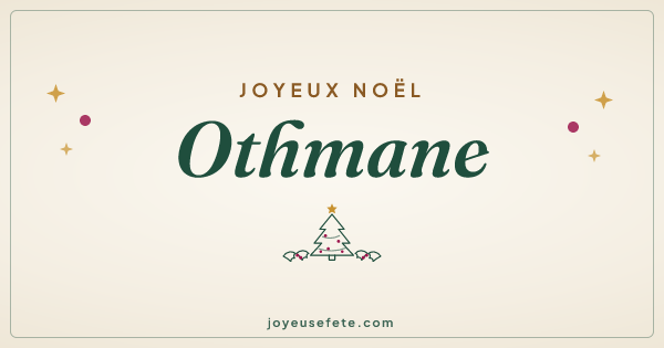 Image « Joyeux Noël Othmane » au format large