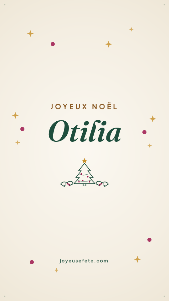 Image « Joyeux Noël Otilia » au format story