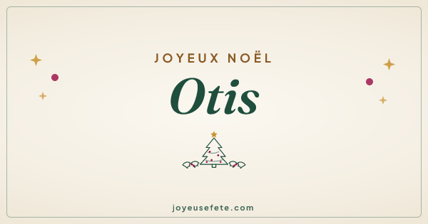 Image « Joyeux Noël Otis » au format large