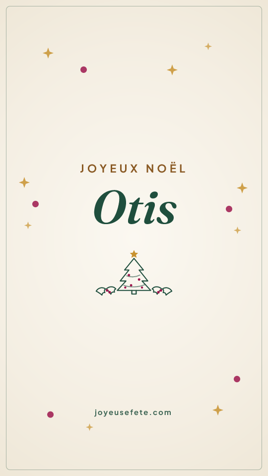 Image « Joyeux Noël Otis » au format story