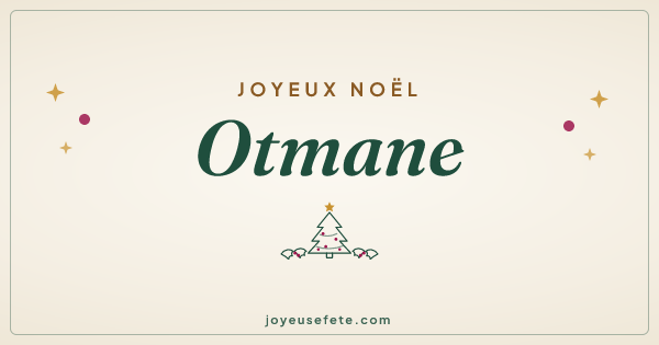 Image « Joyeux Noël Otmane » au format large