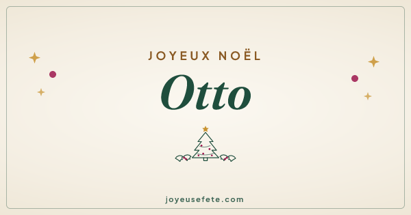 Image « Joyeux Noël Otto » au format large