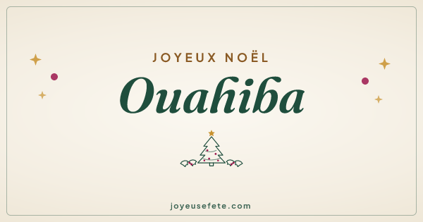 Image « Joyeux Noël Ouahiba » au format large