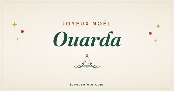 Image « Joyeux Noël Ouarda » au format large