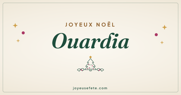 Image « Joyeux Noël Ouardia » au format large