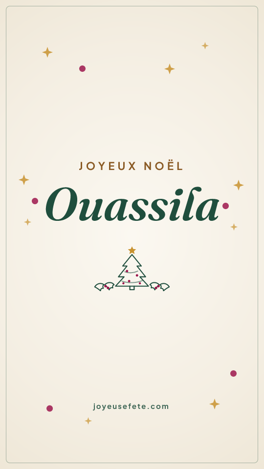 Image « Joyeux Noël Ouassila » au format story