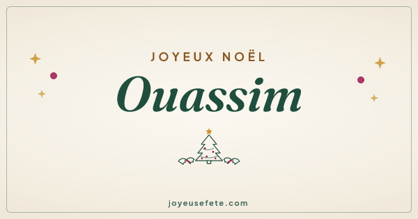 Image « Joyeux Noël Ouassim » au format large