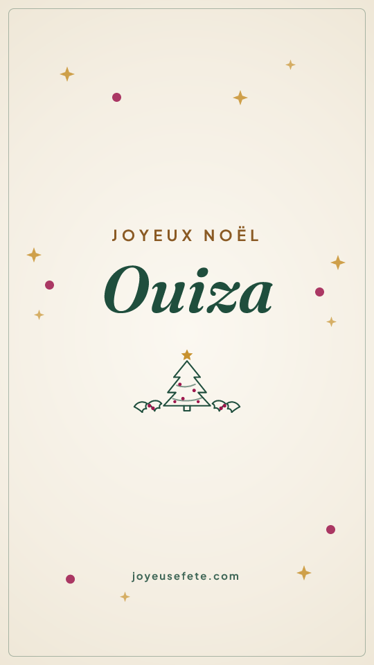 Image « Joyeux Noël Ouiza » au format story