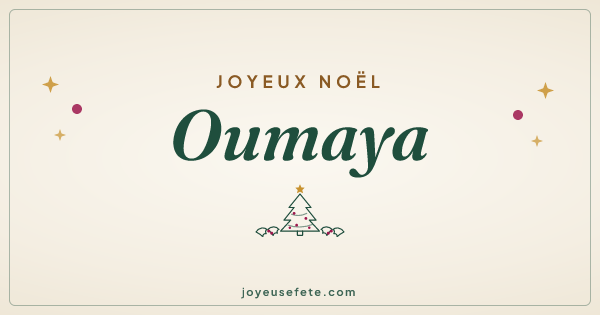 Image « Joyeux Noël Oumaya » au format large