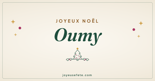 Image « Joyeux Noël Oumy » au format large