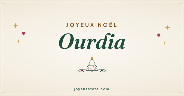 Image « Joyeux Noël Ourdia » au format large