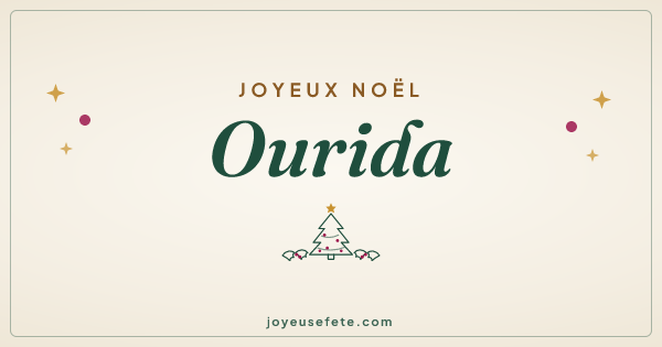 Image « Joyeux Noël Ourida » au format large