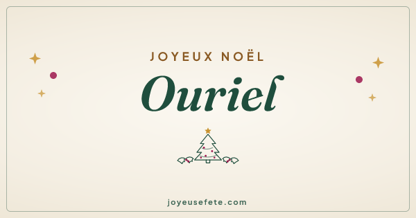 Image « Joyeux Noël Ouriel » au format large