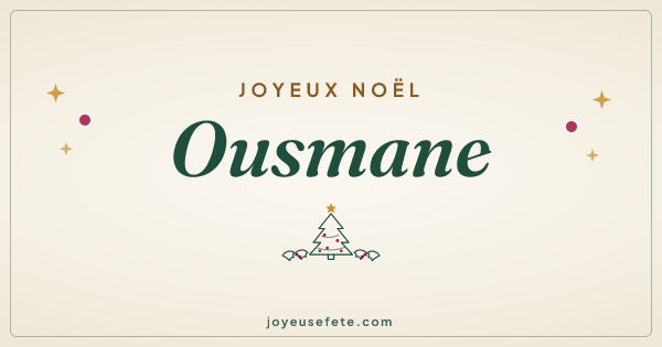 Image « Joyeux Noël Ousmane » au format large