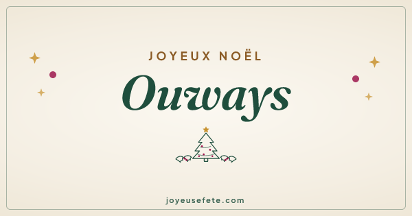 Image « Joyeux Noël Ouways » au format large
