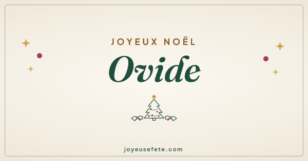 Image « Joyeux Noël Ovide » au format large