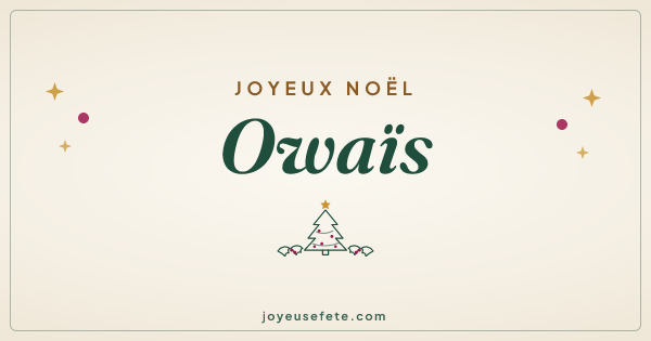 Image « Joyeux Noël Owaïs » au format large