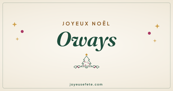 Image « Joyeux Noël Oways » au format large