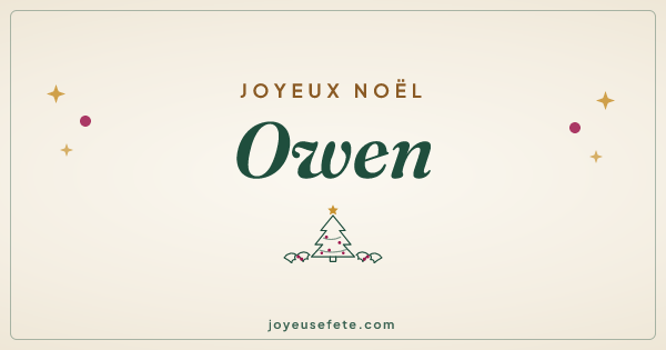 Image « Joyeux Noël Owen » au format large