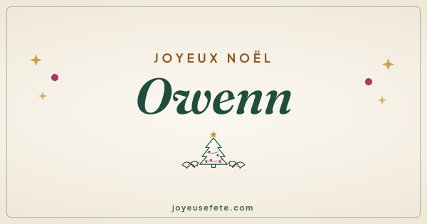 Image « Joyeux Noël Owenn » au format large