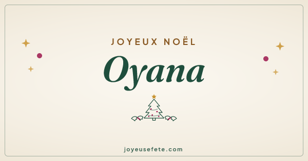 Image « Joyeux Noël Oyana » au format large