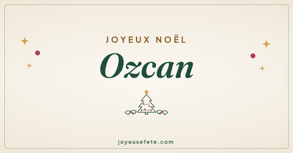 Image « Joyeux Noël Ozcan » au format large