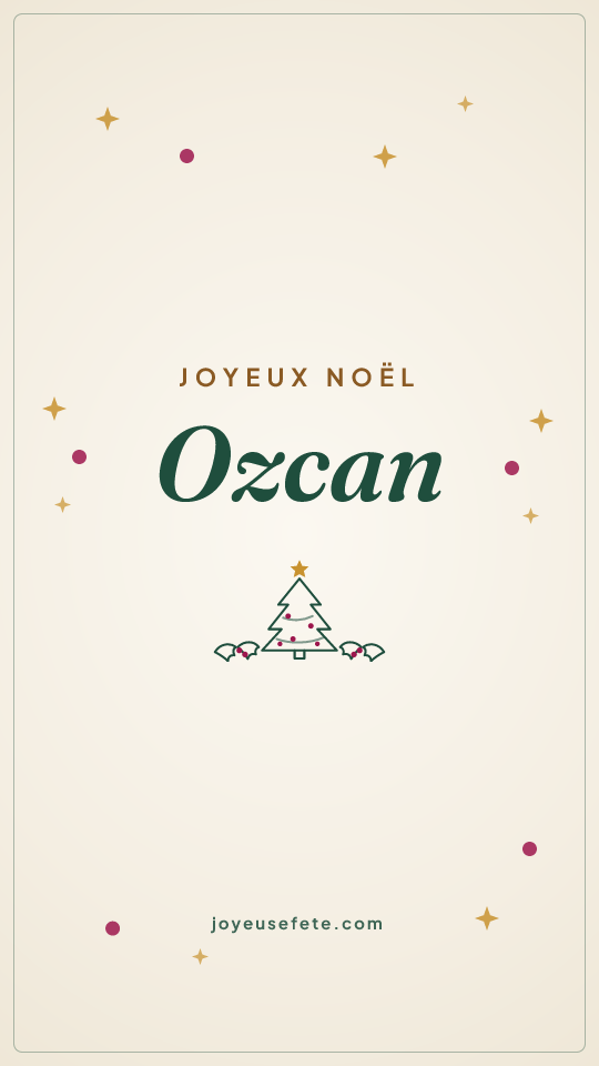 Image « Joyeux Noël Ozcan » au format story