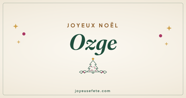 Image « Joyeux Noël Ozge » au format large
