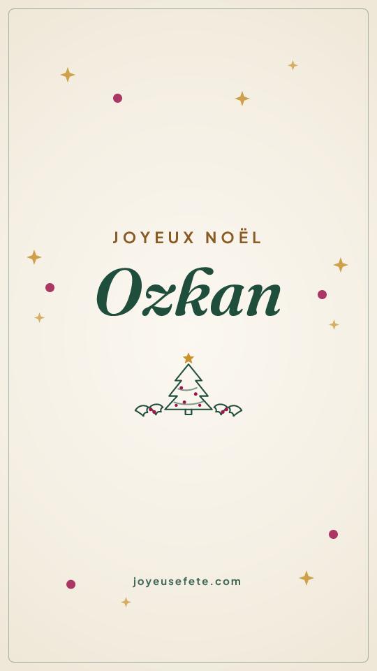 Image « Joyeux Noël Ozkan » au format story