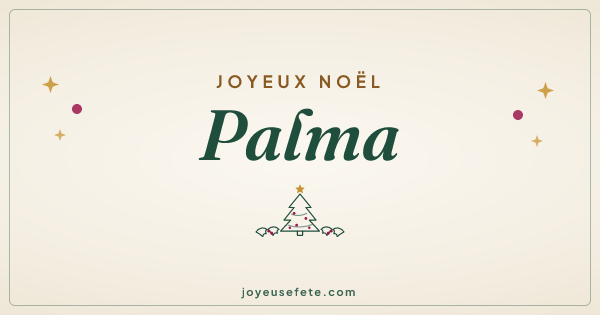 Image « Joyeux Noël Palma » au format large