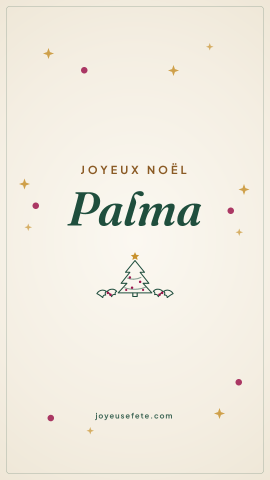 Image « Joyeux Noël Palma » au format story