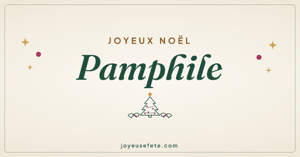 Image « Joyeux Noël Pamphile » au format large